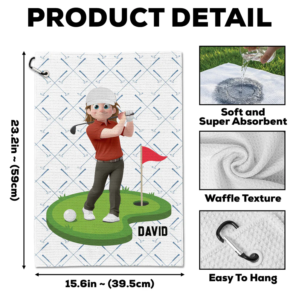 Playful Golf - Personalized Custom Golf Towel - Image 7