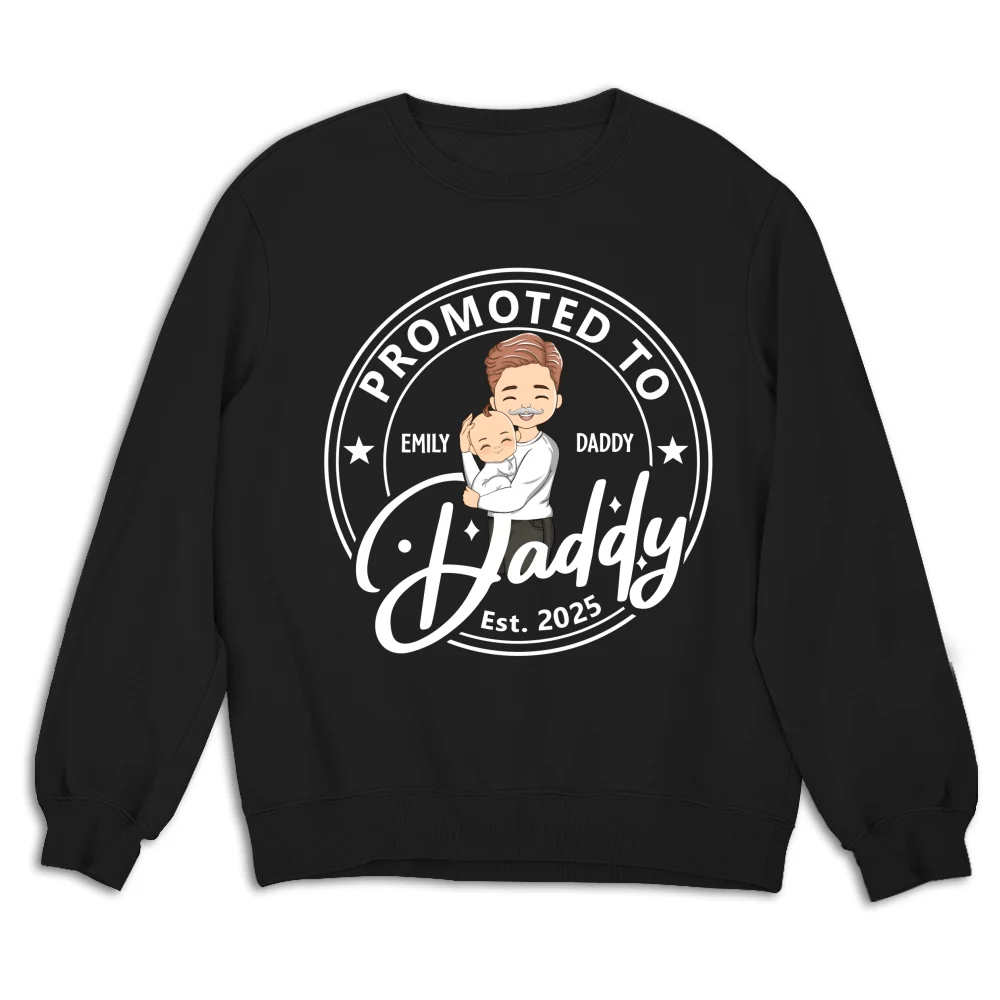 Promoted To Dad Mom - Personalized Custom Shirt - Image 13