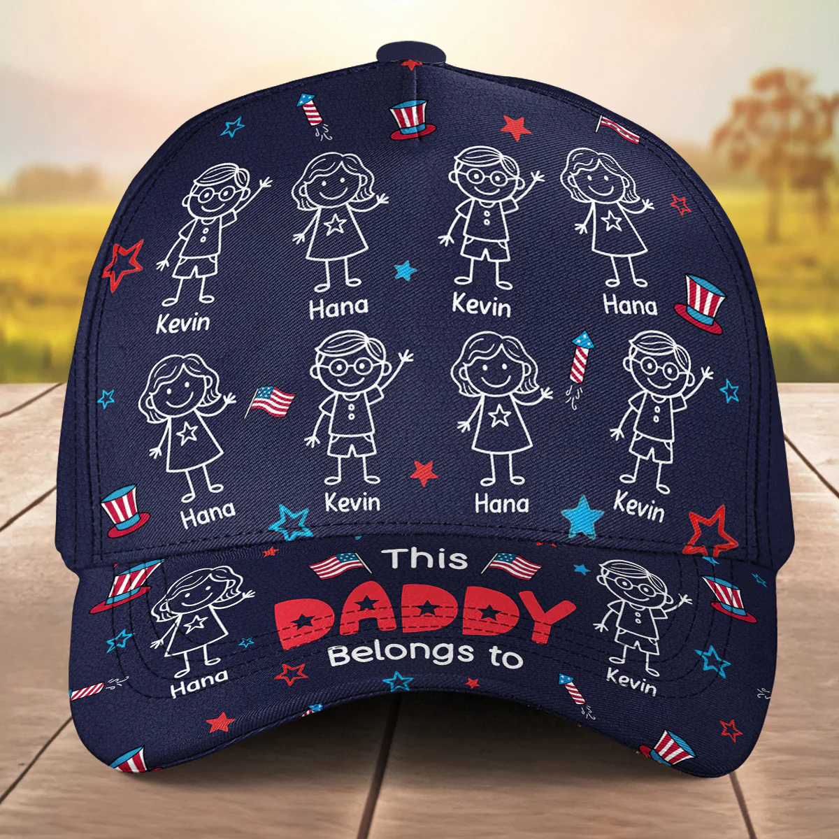 Proud Dad Of Independence - Personalized Custom Classic Cap