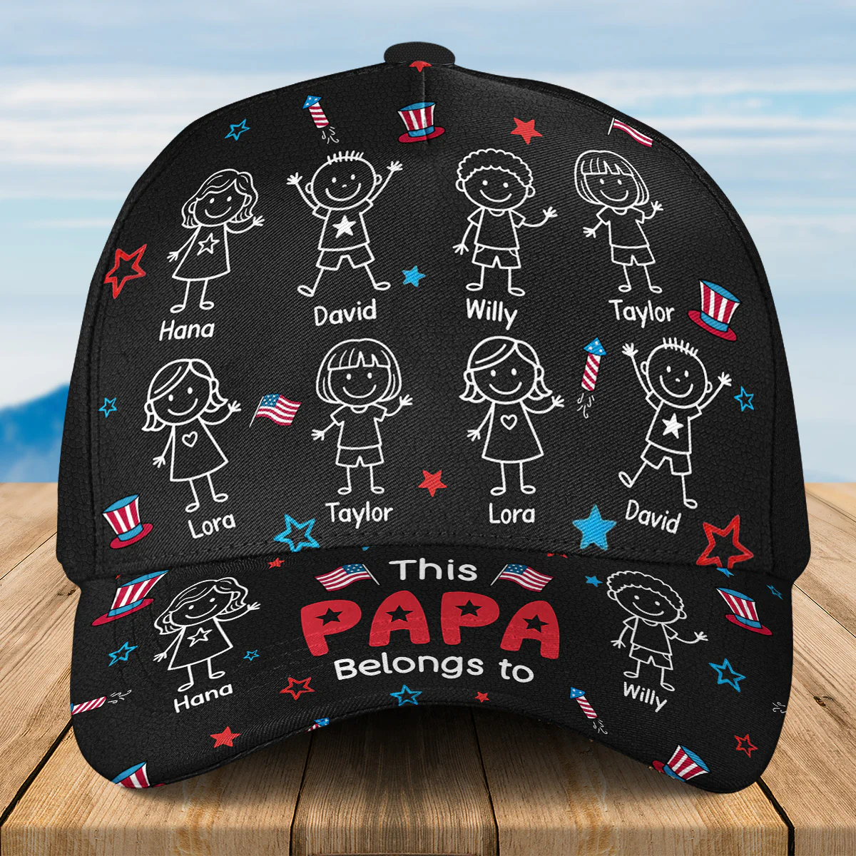 Proud Dad Of Independence - Personalized Custom Classic Cap - Image 5