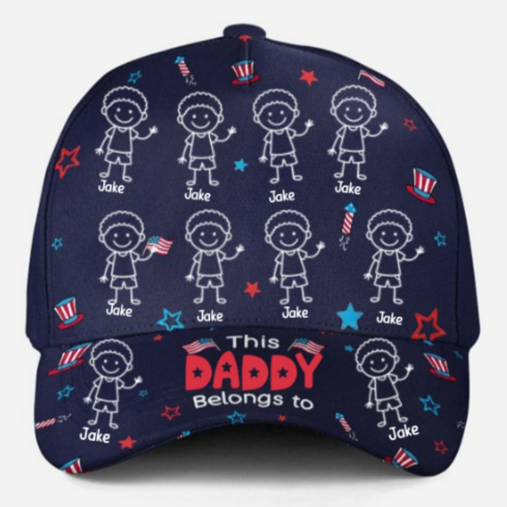 Proud Dad Of Independence - Personalized Custom Classic Cap - Image 8