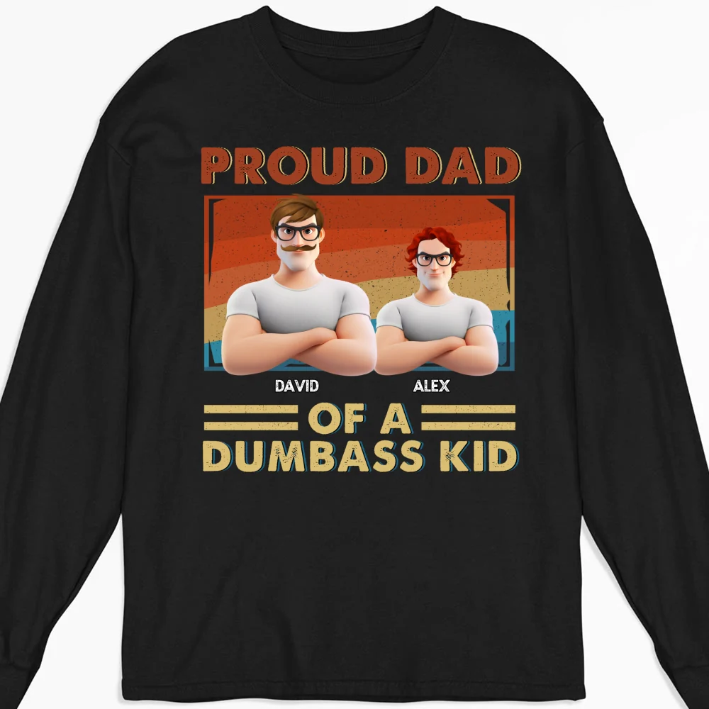 Proud Dad Of Some Wild Kids - Personalized Custom Shirt - Image 10