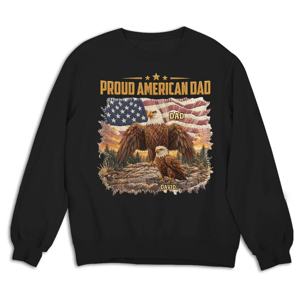 Proud Eagle Dad - Personalized Custom Shirt - Image 15