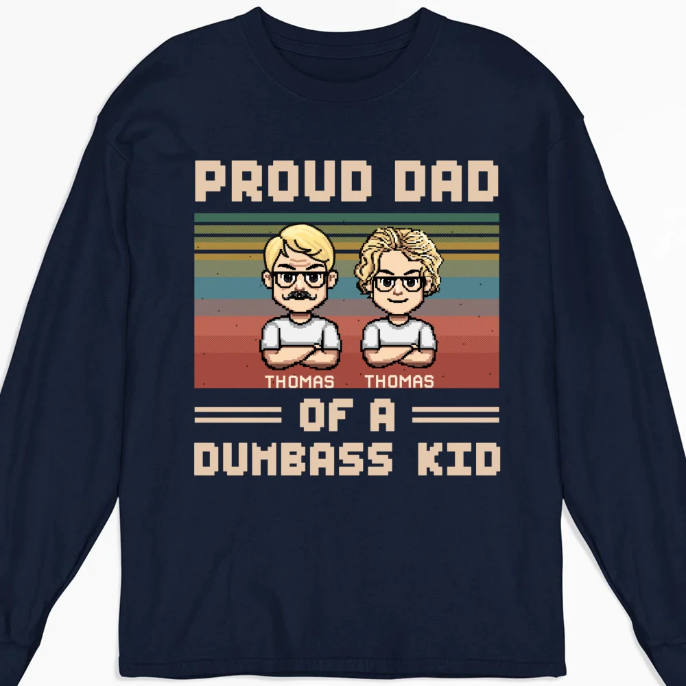 Proud Dad Of A Few Kids - Personalized Custom Shirt - Image 17