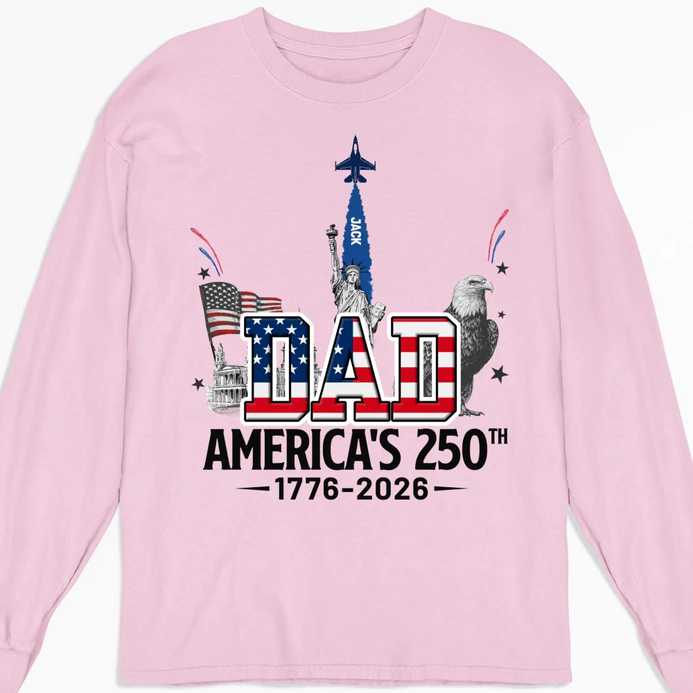 Proud Grandpa American 250th - Personalized Custom Shirt - Image 12