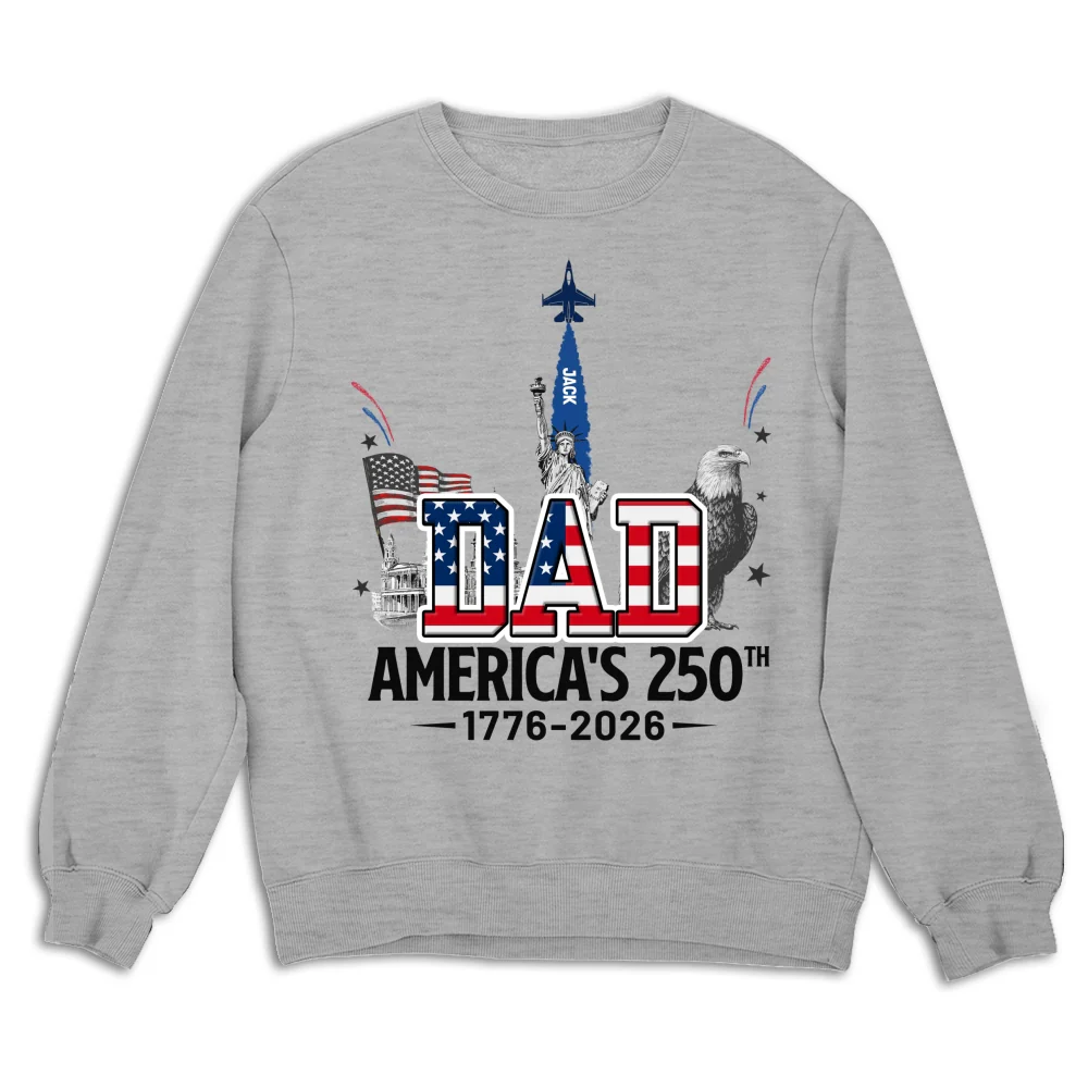 Proud Grandpa American 250th - Personalized Custom Shirt - Image 14