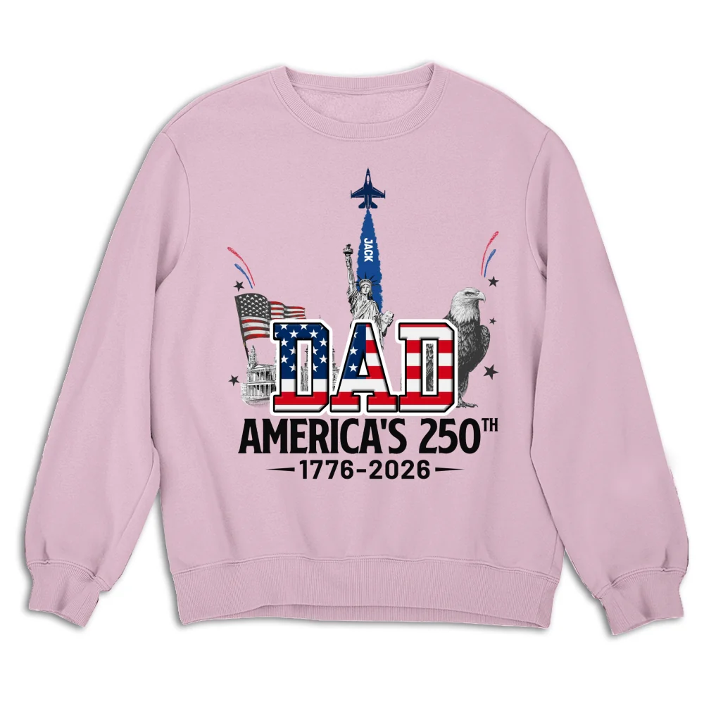 Proud Grandpa American 250th - Personalized Custom Shirt - Image 15