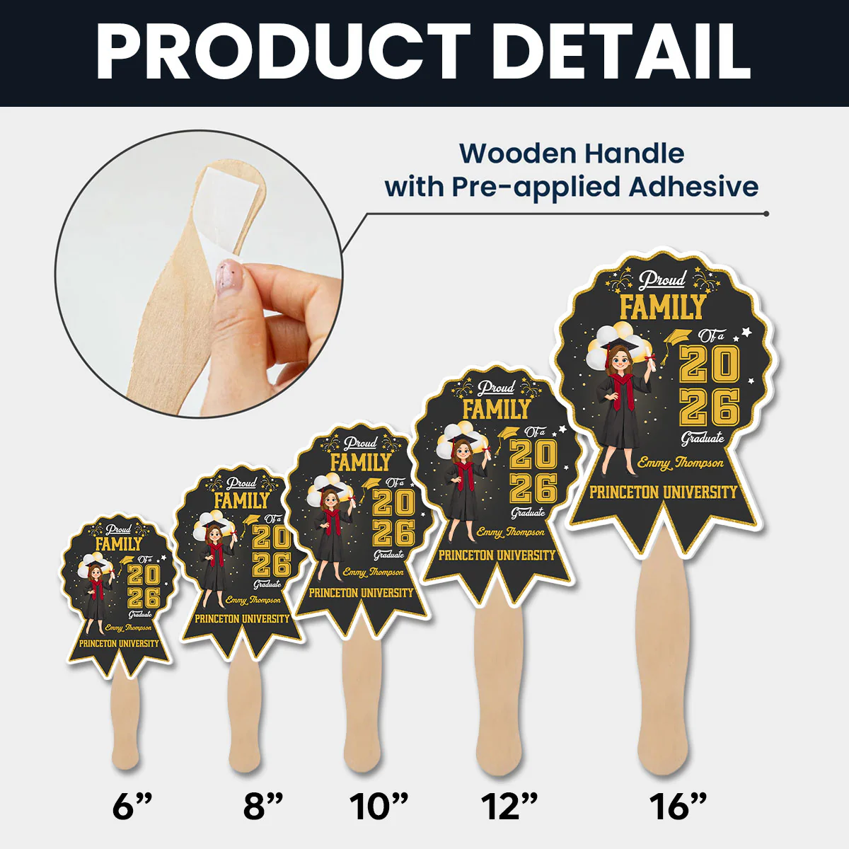 Proud Of You - Personalized Custom Hand Fan - Image 4