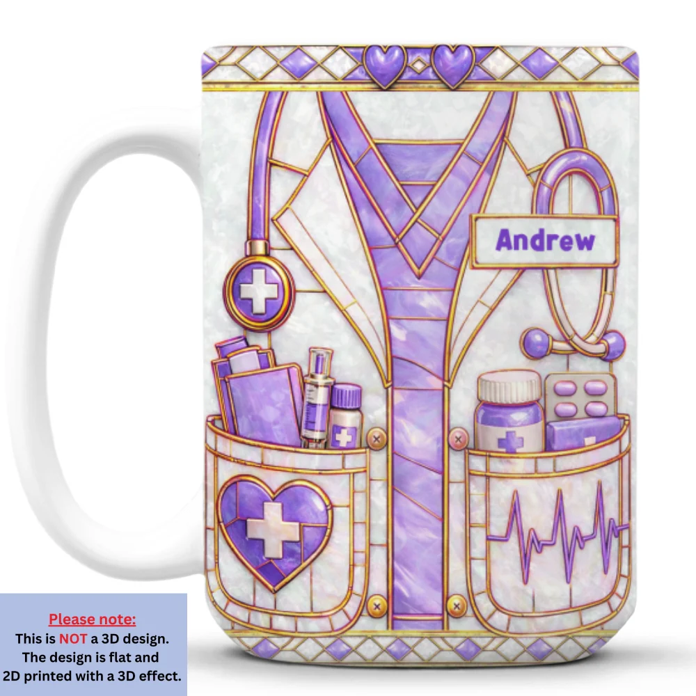 Proud To Be A Nurse - Personalized Custom 3D Inflated Effect Mug - Image 10