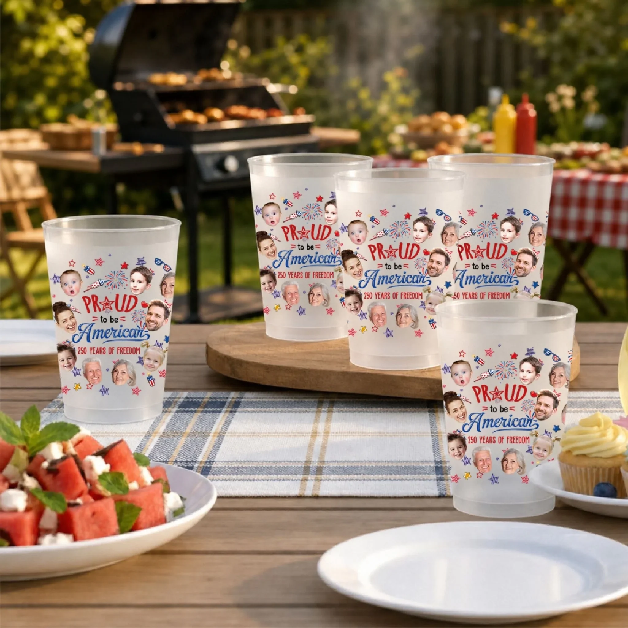 Proud To Be American - Personalized Custom Frosted Cup