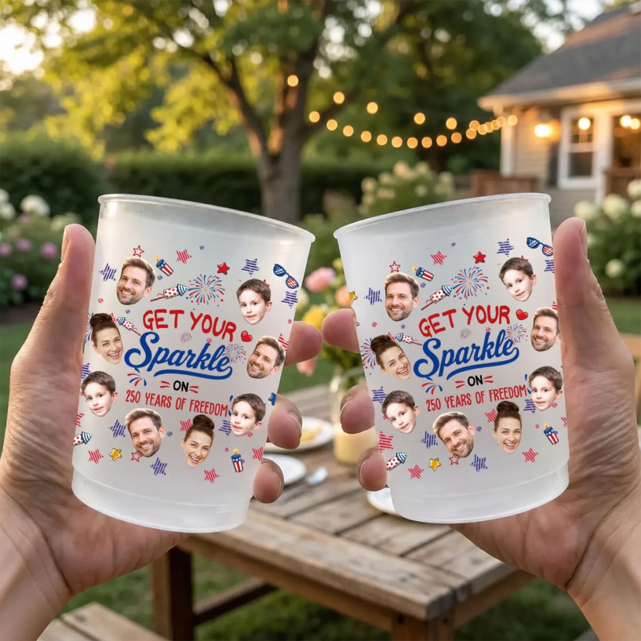 Proud To Be American - Personalized Custom Frosted Cup - Image 3