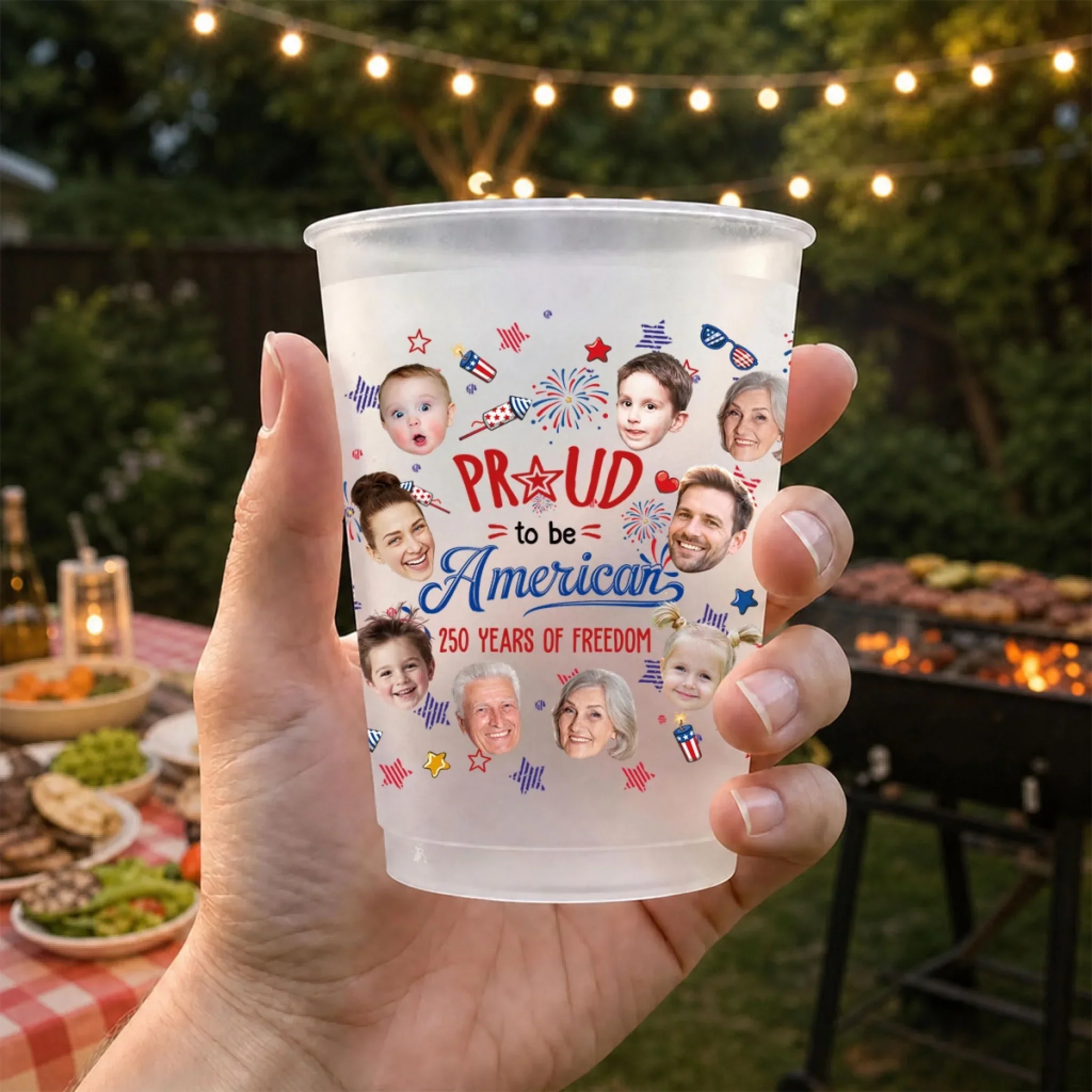 Proud To Be American - Personalized Custom Frosted Cup - Image 4