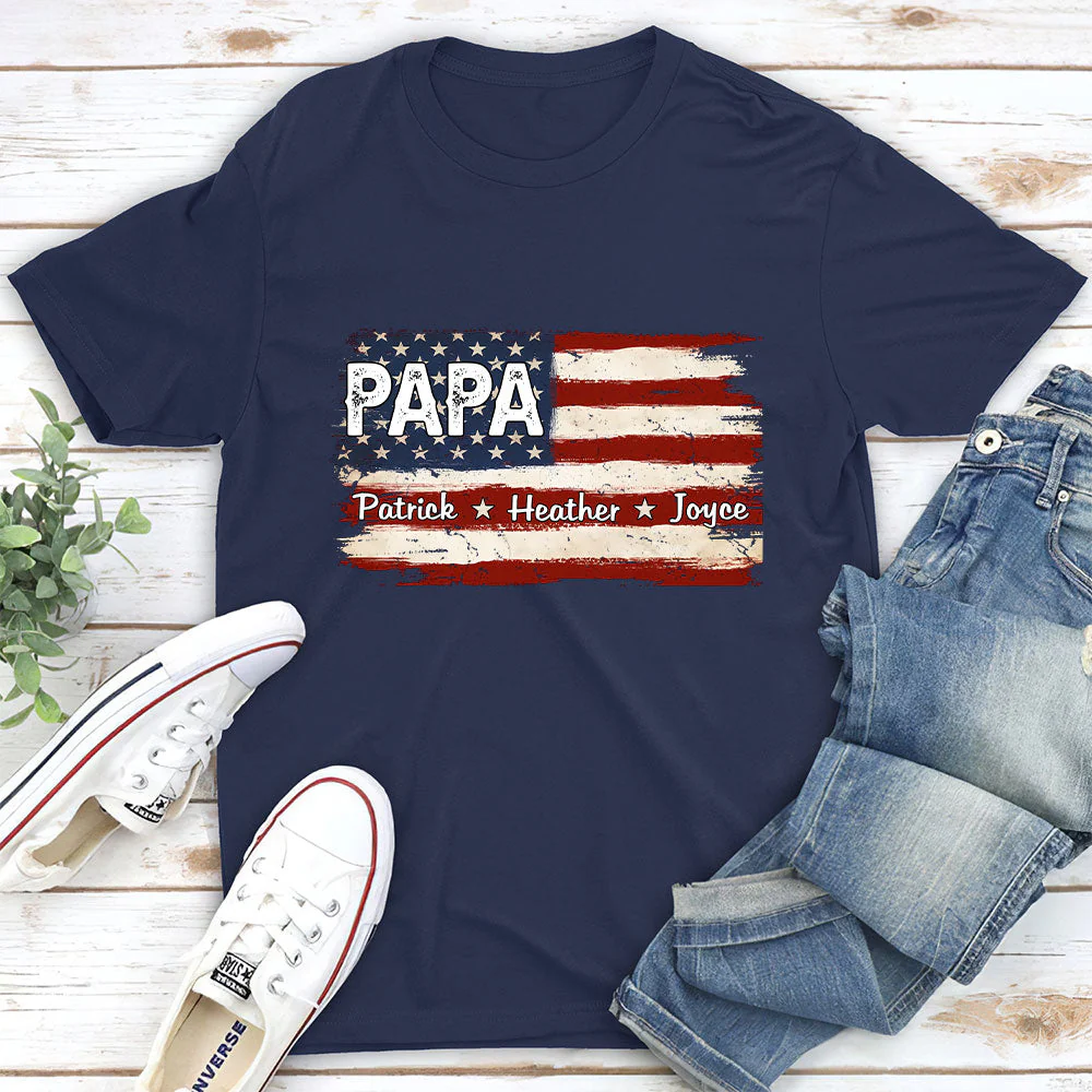Proud To Be American Version 2 - Personalized Custom Shirt - Image 2