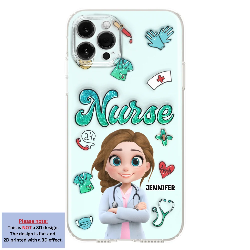 Proud To Nurse Life - Personalized Custom 3D Inflated Effect Phone Case - Image 12