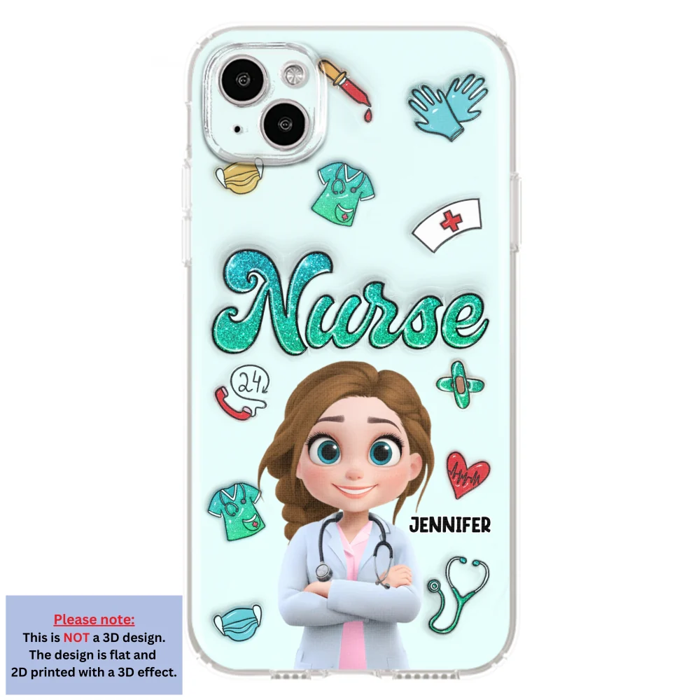 Proud To Nurse Life - Personalized Custom 3D Inflated Effect Phone Case - Image 13