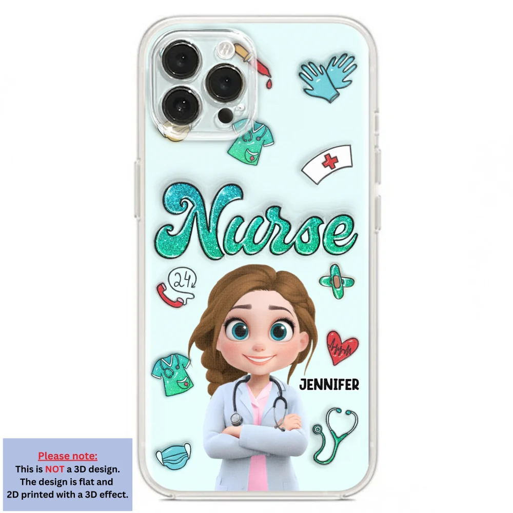 Proud To Nurse Life - Personalized Custom 3D Inflated Effect Phone Case - Image 18