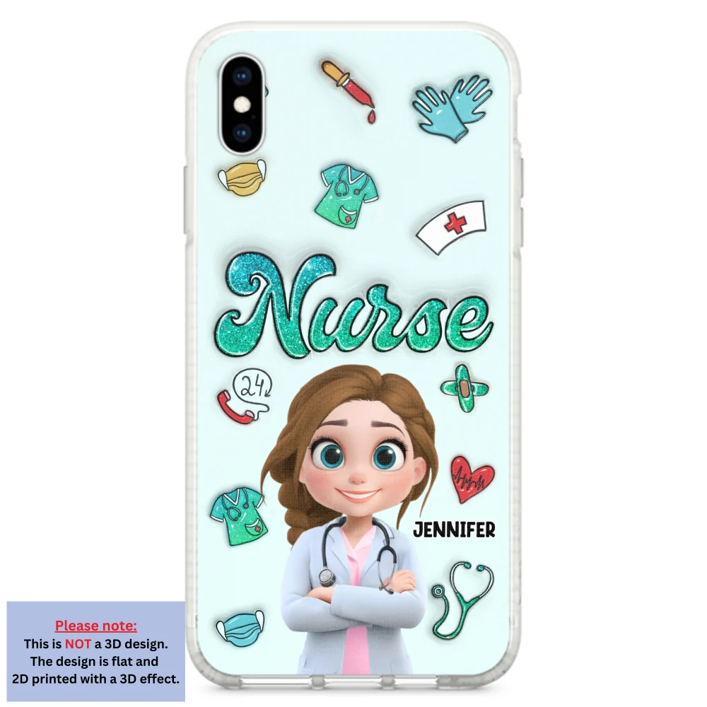 Proud To Nurse Life - Personalized Custom 3D Inflated Effect Phone Case - Image 23