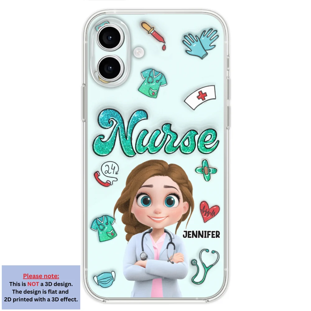 Proud To Nurse Life - Personalized Custom 3D Inflated Effect Phone Case - Image 25