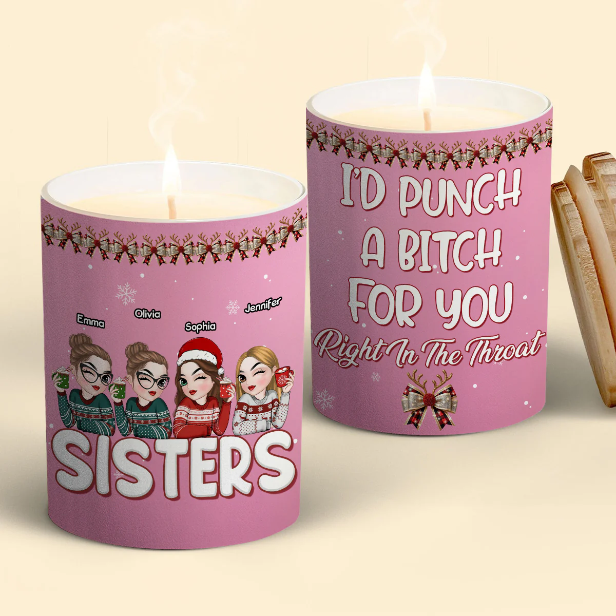 Punch Bitch 2024 - Personalized Custom Candle - Image 3
