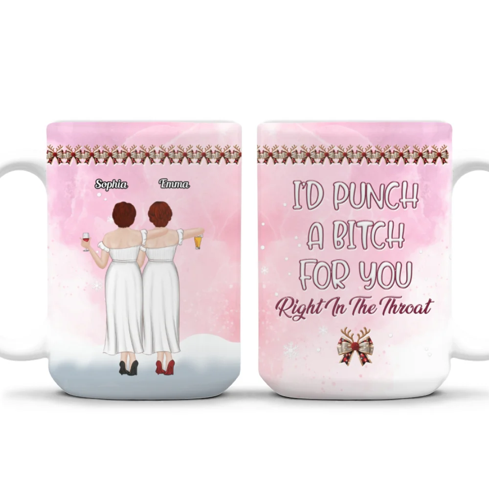 Punch Bitch For You - Personalized Custom 3D Inflated Effect Coffee Mug - Image 10