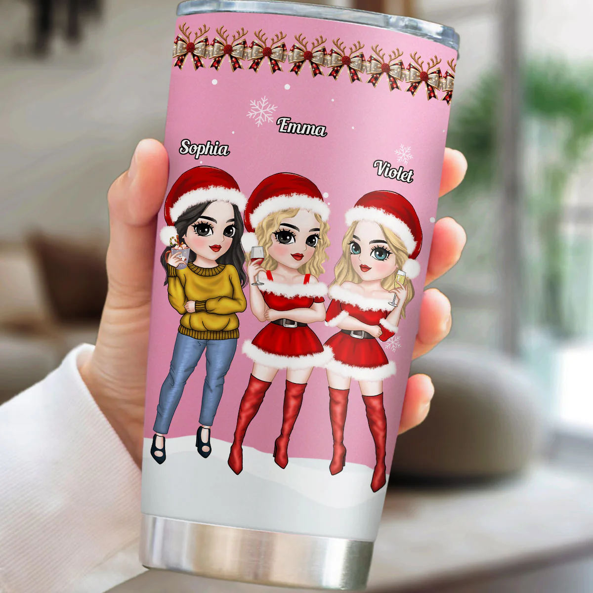 Punch Bitch - Personalized Custom Tumbler - Image 6