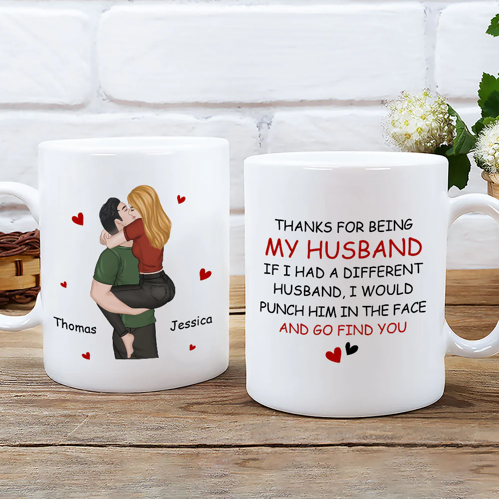 Punch Him And Go Find You - Personalized Custom Coffee Mug - Image 2