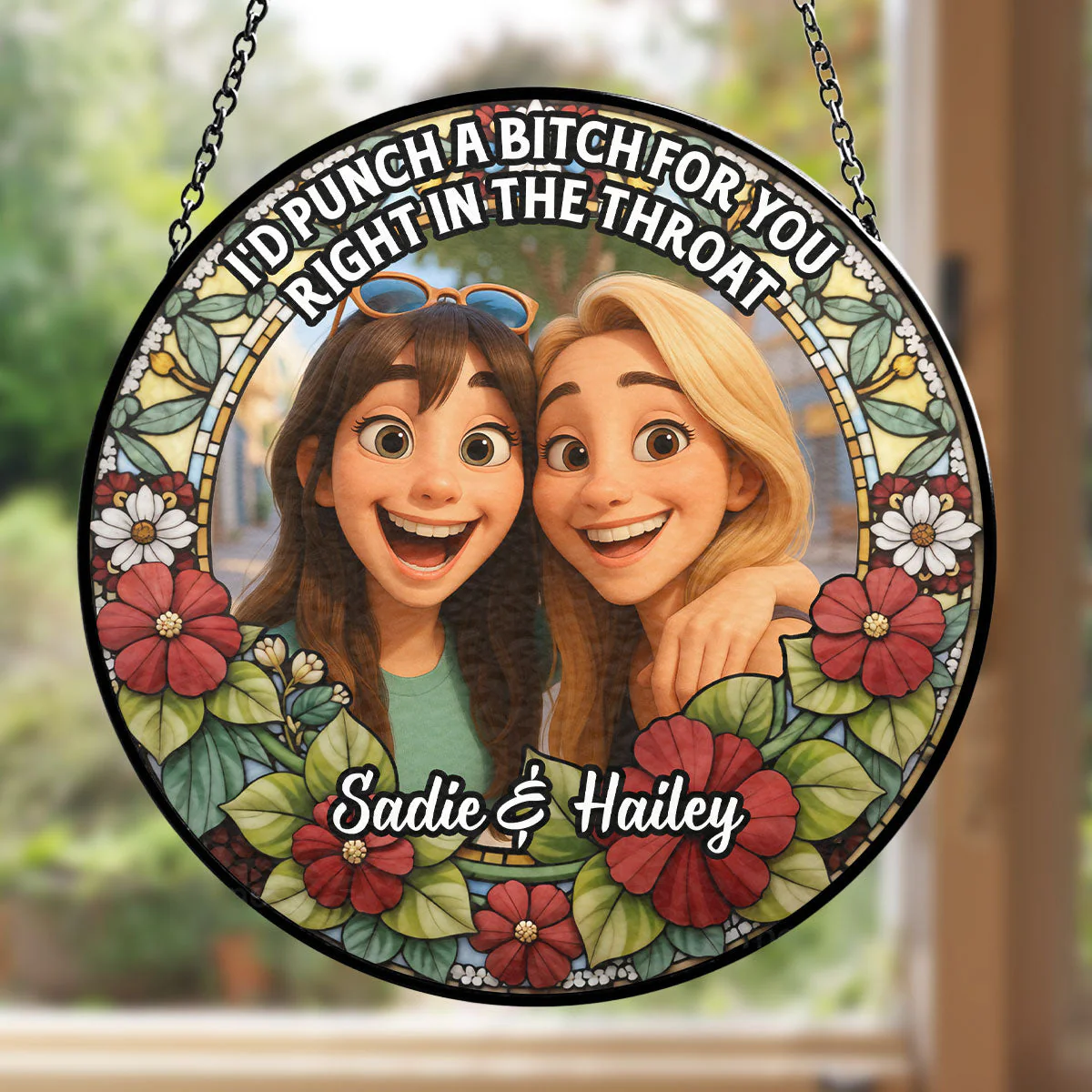 Punch Right In - Personalized Custom Window Hanging Suncatcher