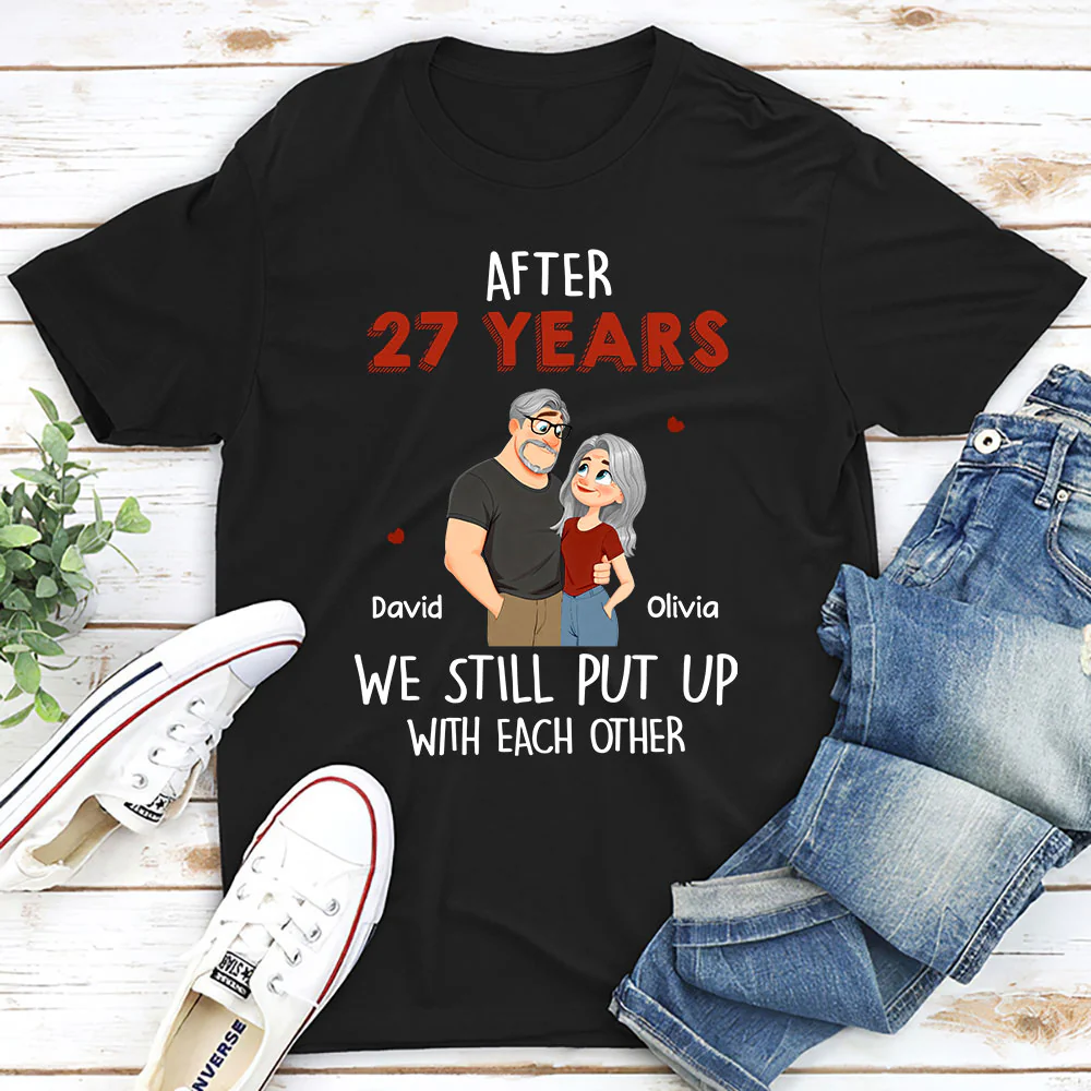 Put Up With - Personalized Custom Shirt - Image 2
