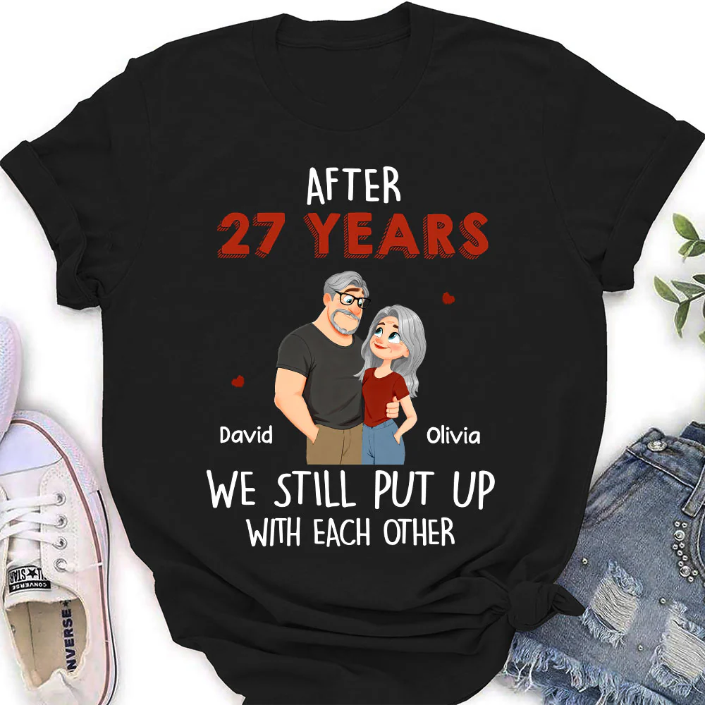 Put Up With - Personalized Custom Shirt - Image 3