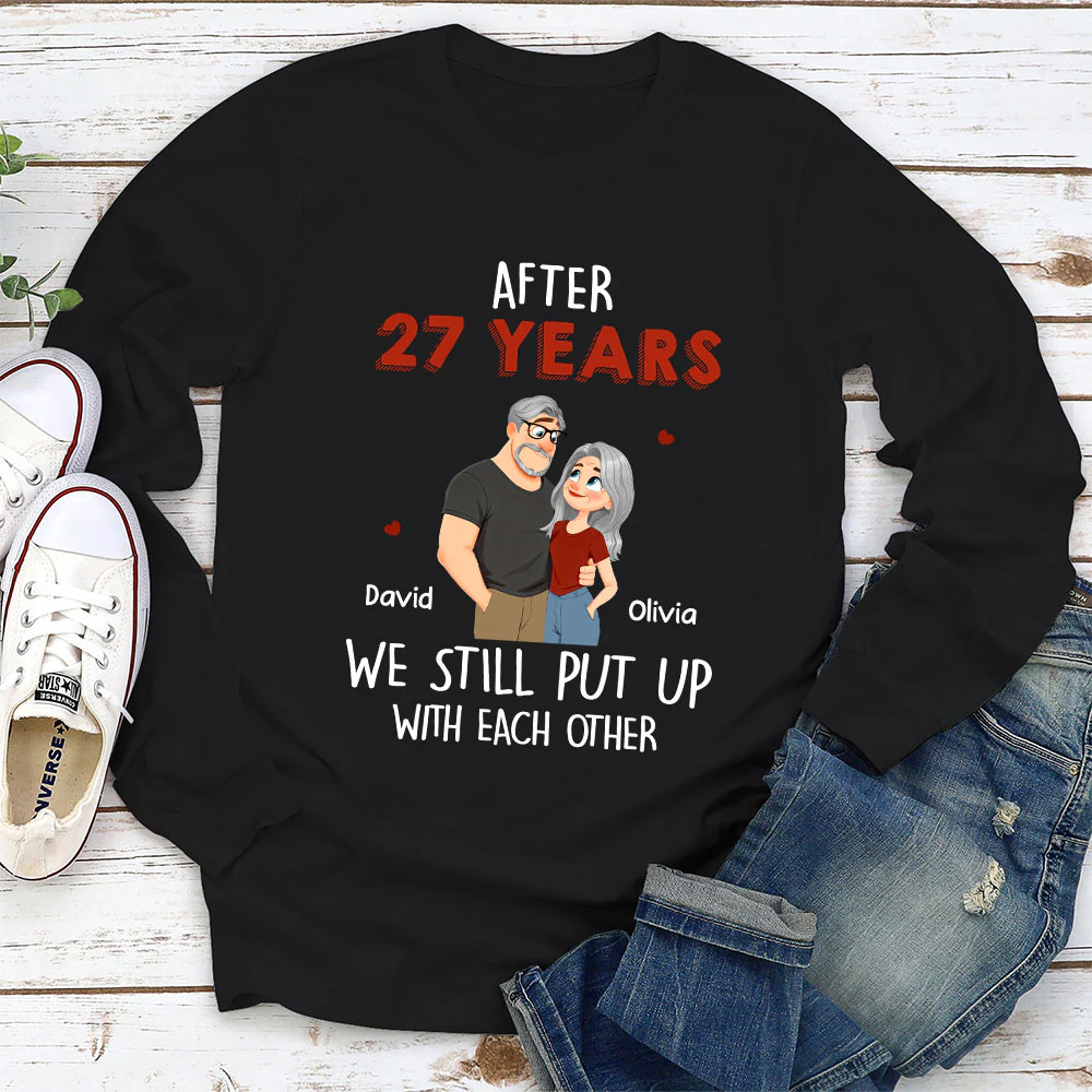 Put Up With - Personalized Custom Shirt - Image 4