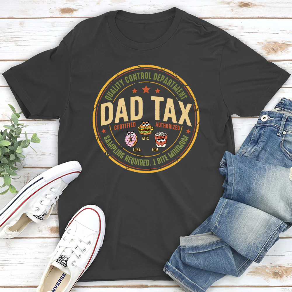 Quality Control Department Dad Tax - Personalized Custom Shirt - Image 2