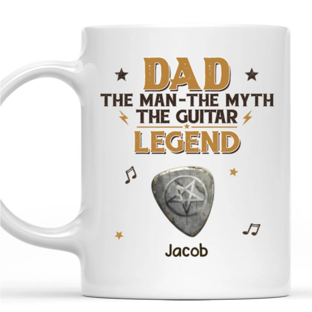 Real Dads Play Loud - Personalized Custom Coffee Mug - Image 7