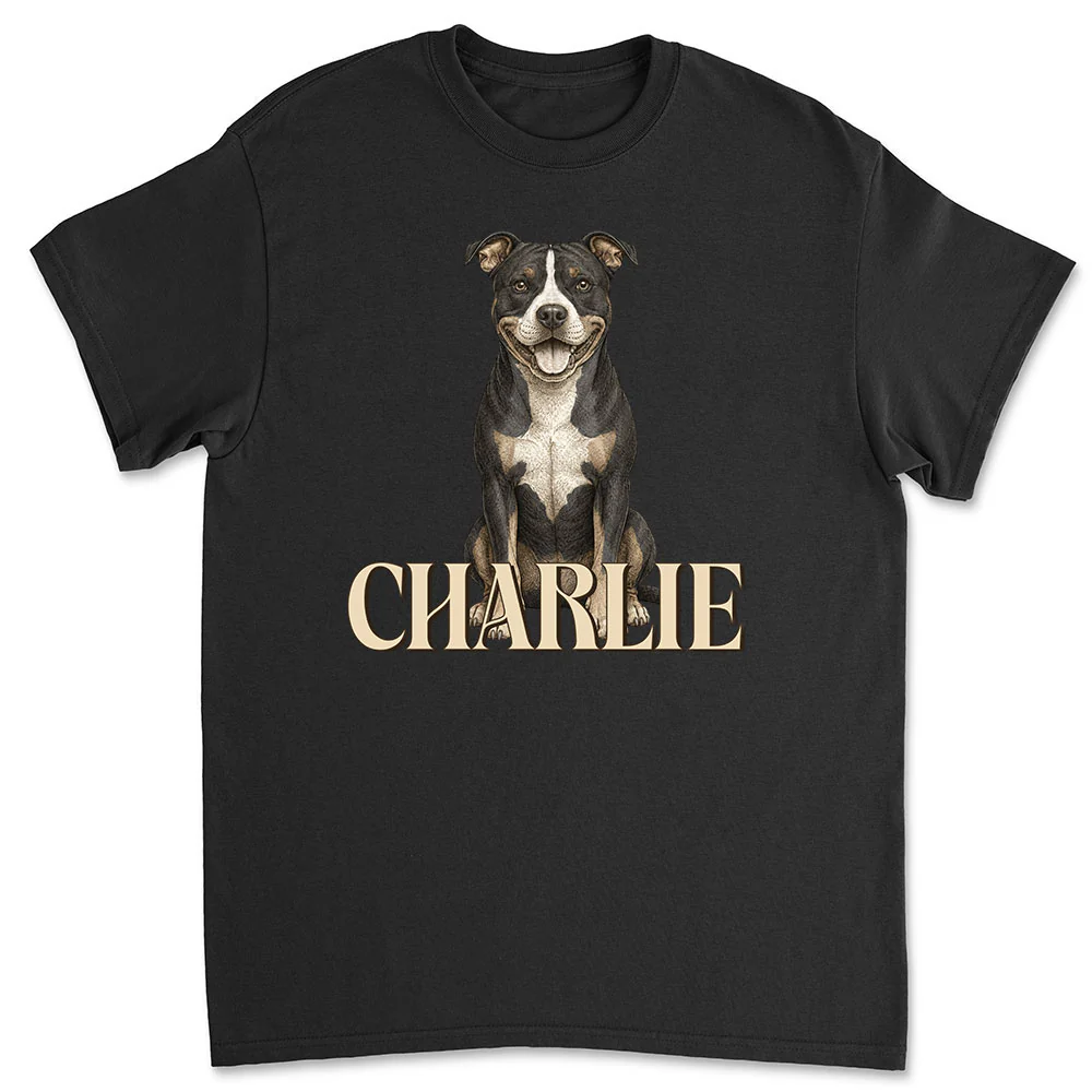 Realistic Dog Dad - Personalized Custom Shirt