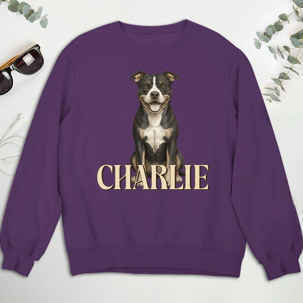 Realistic Dog Dad - Personalized Custom Shirt - Image 3