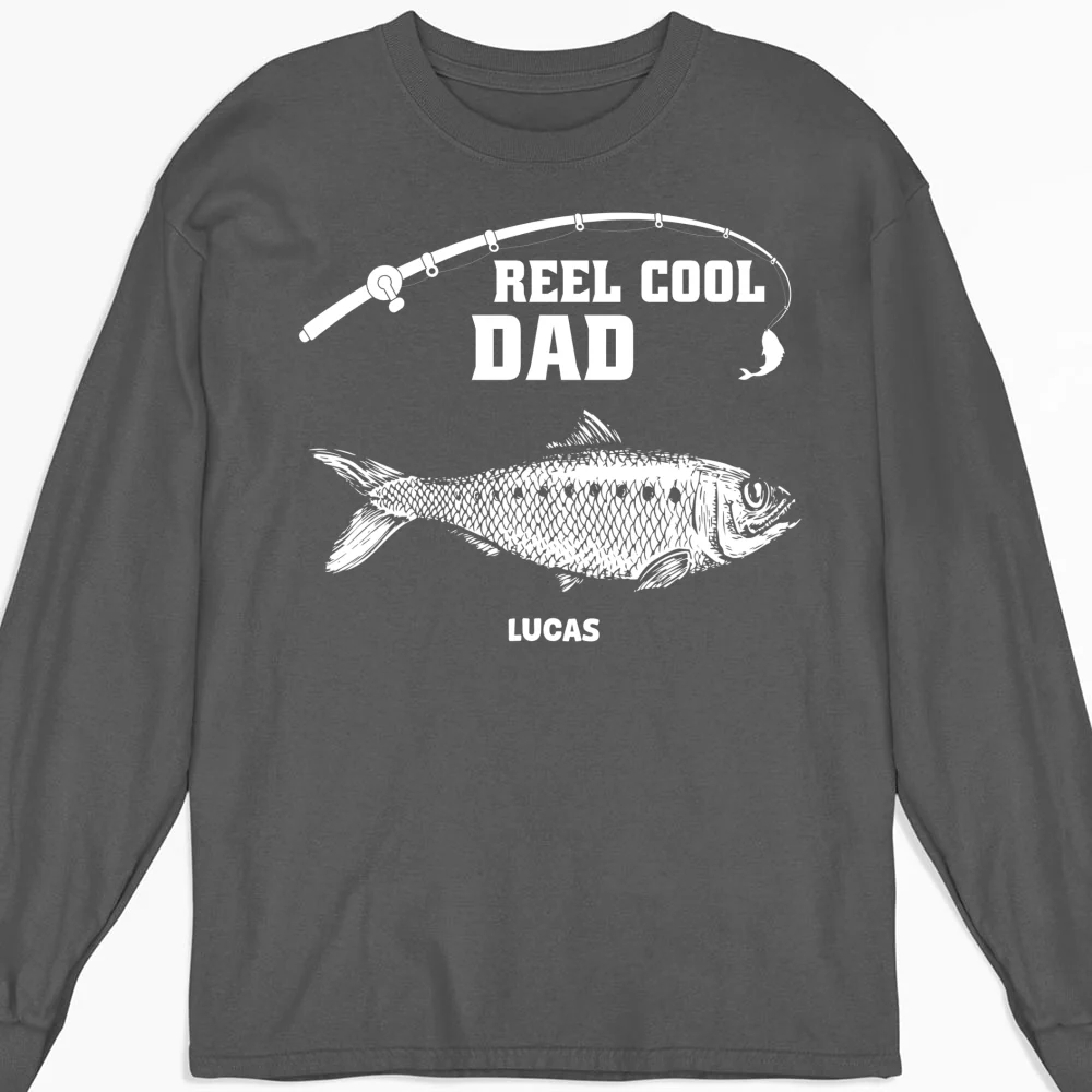Reel Cool Grandpa Fishing - Personalized Custom Shirt - Image 11