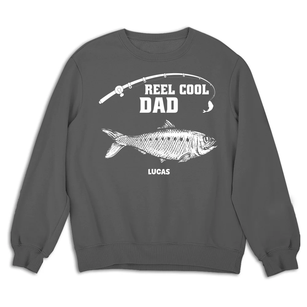Reel Cool Grandpa Fishing - Personalized Custom Shirt - Image 14