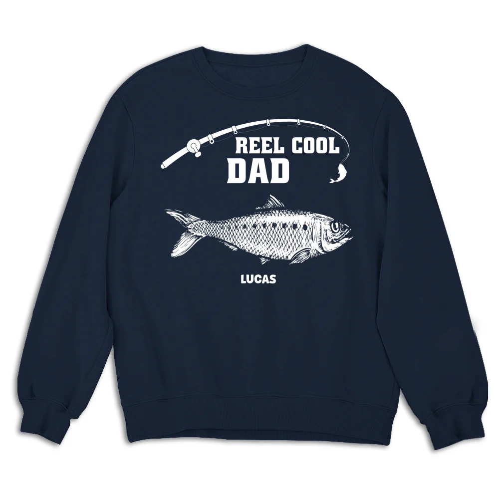 Reel Cool Grandpa Fishing - Personalized Custom Shirt - Image 15