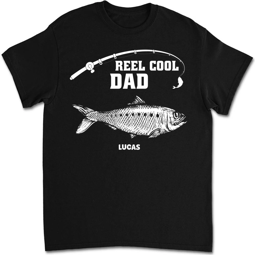 Reel Cool Grandpa Fishing - Personalized Custom Shirt - Image 6