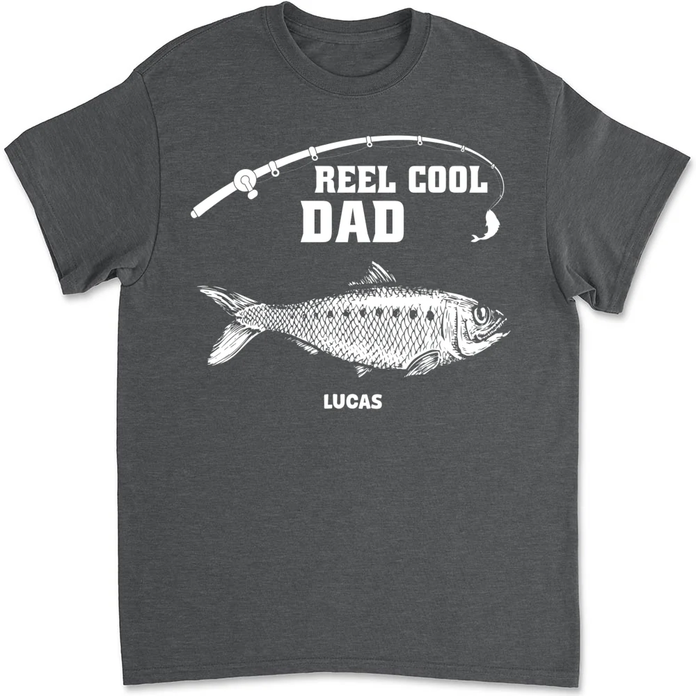 Reel Cool Grandpa Fishing - Personalized Custom Shirt - Image 7