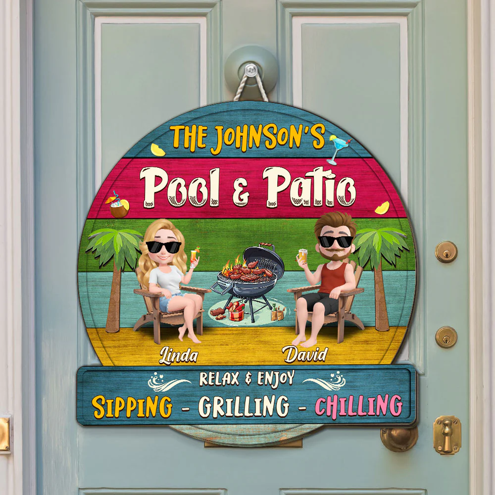 Relax And Unwind - Personalized Custom Wood Sign - Image 2