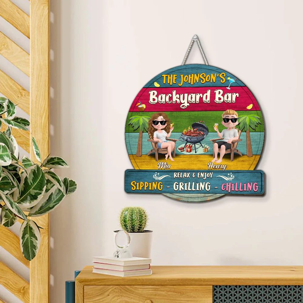 Relax And Unwind - Personalized Custom Wood Sign - Image 4