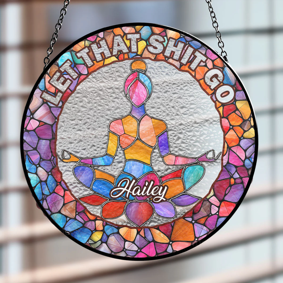 Relieve The Burden In Mind - Personalized Custom Window Hanging Suncatcher - Image 2