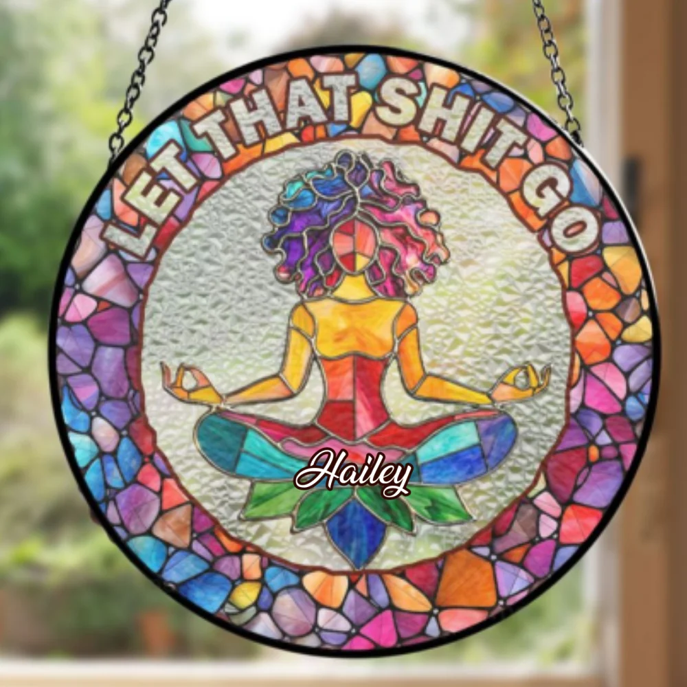 Relieve The Burden In Mind - Personalized Custom Window Hanging Suncatcher - Image 6