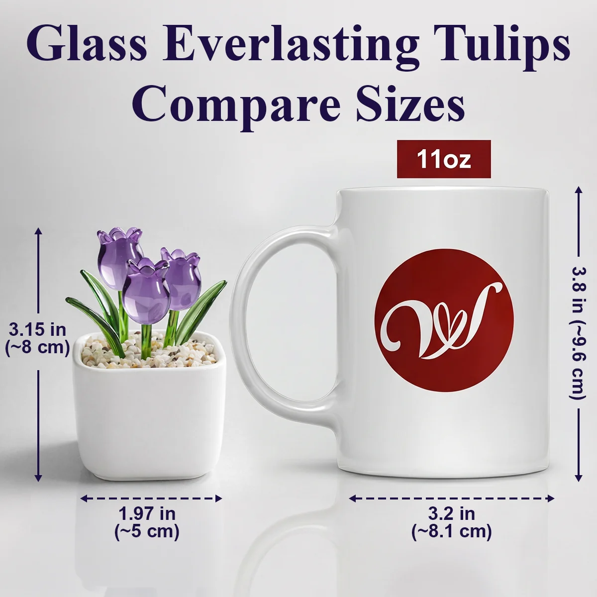 Remember That I Will - Personalized Custom Glass Everlasting Tulips - Image 7