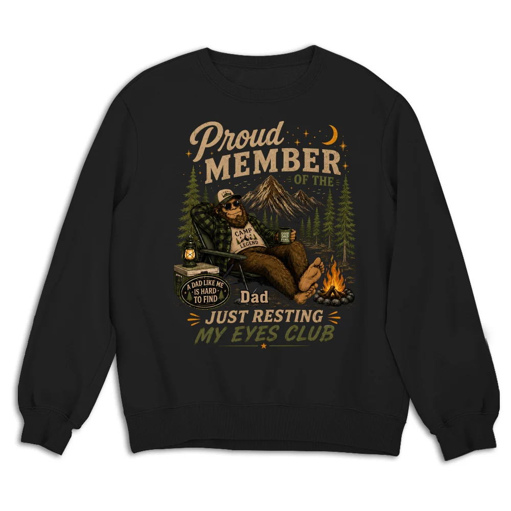Resting Eyes Club - Personalized Custom Shirt - Image 8