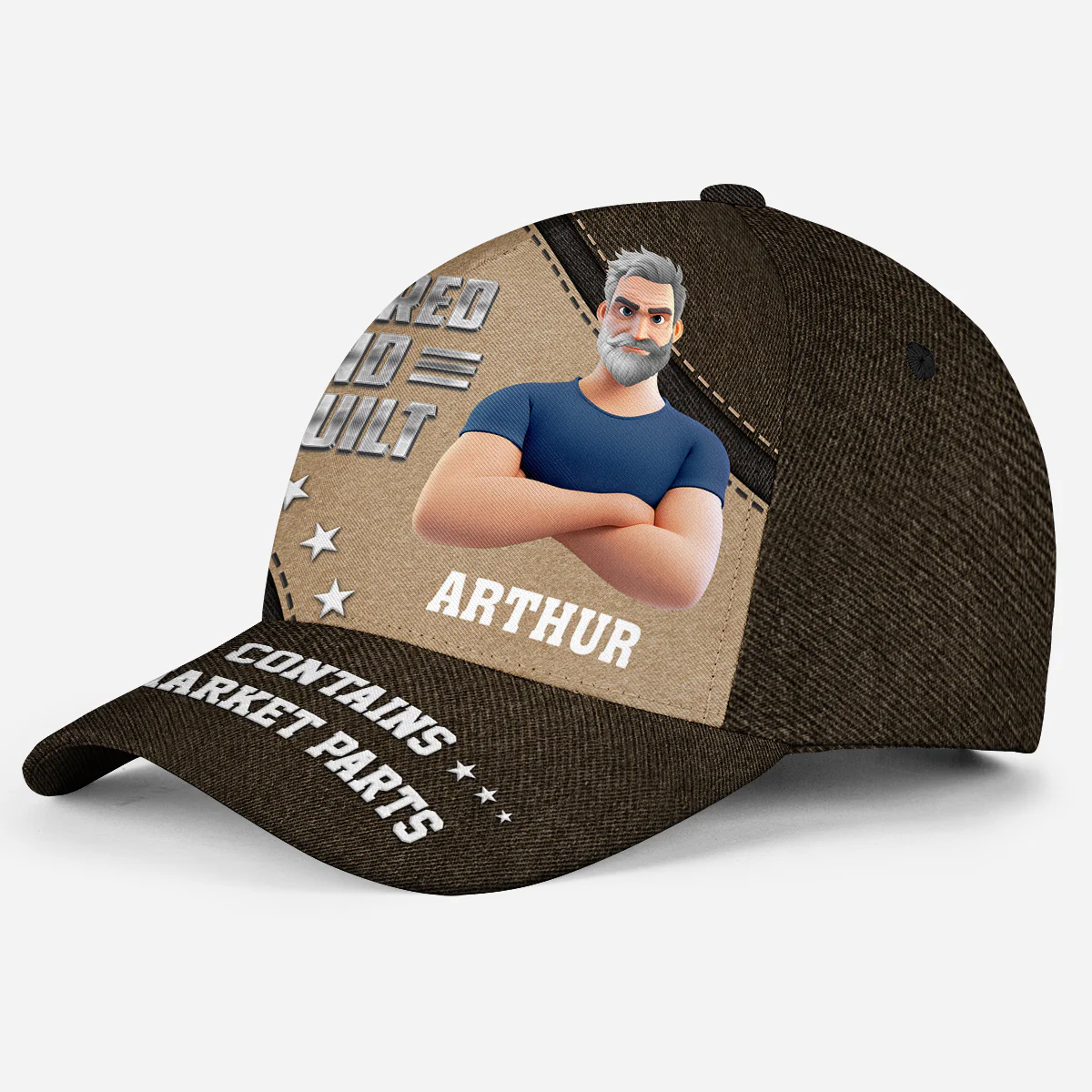 Retired And Rebuilt - Personalized Custom Classic Cap - Image 3