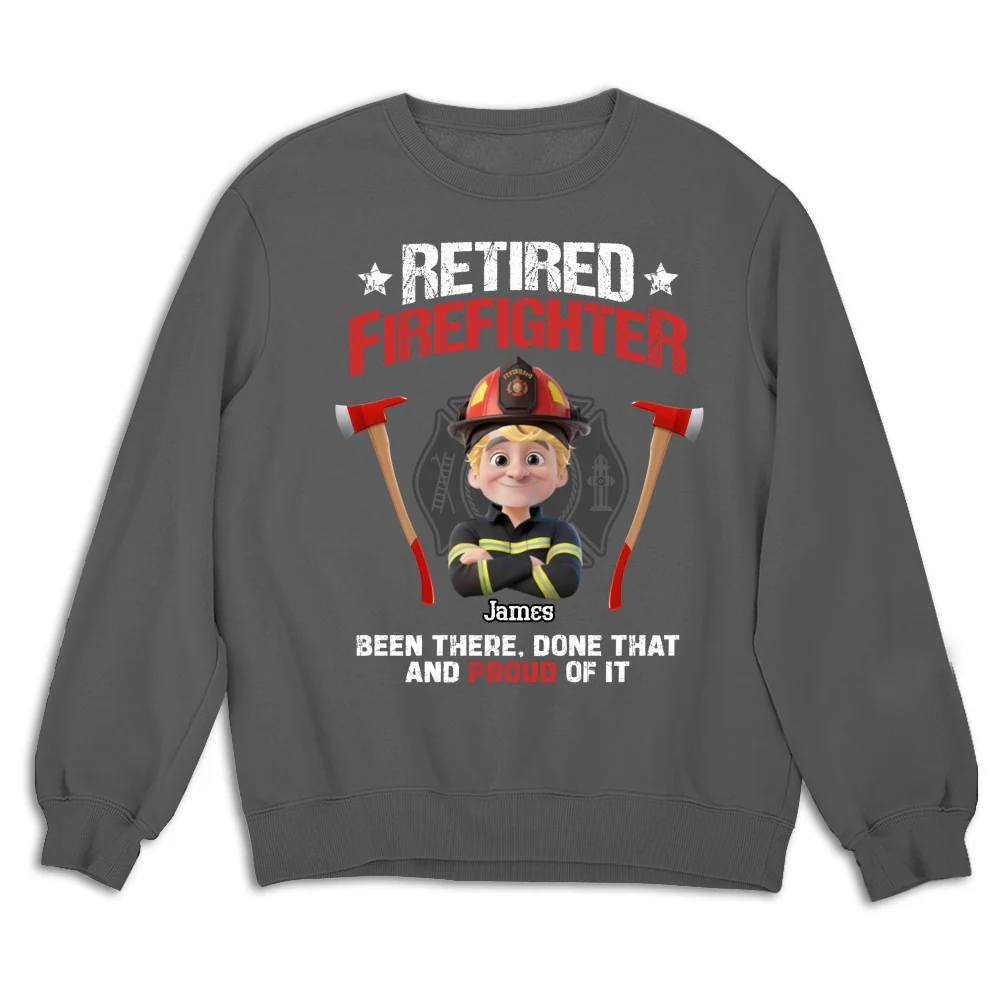 Retired Firefighter - Personalized Custom Shirt - Image 16