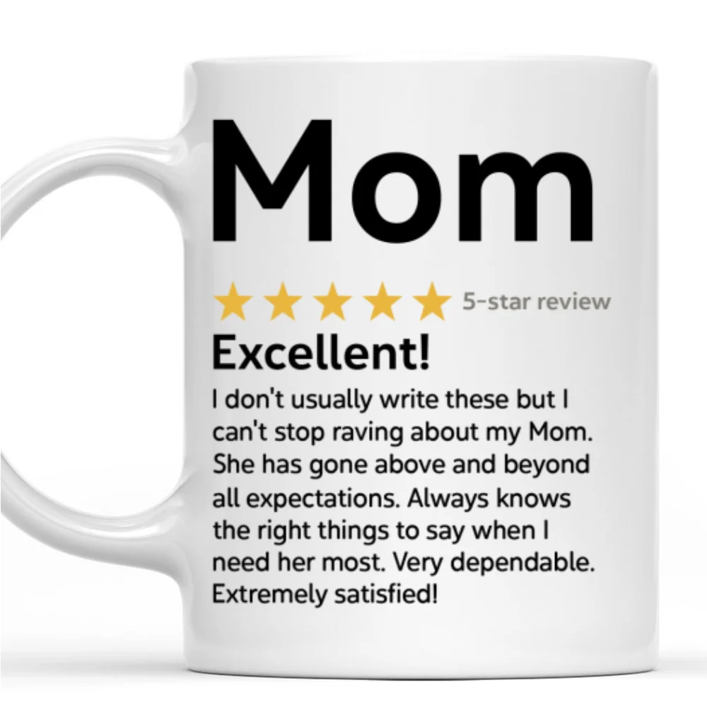 Review About Mom - Personalized Custom Mug - Image 6