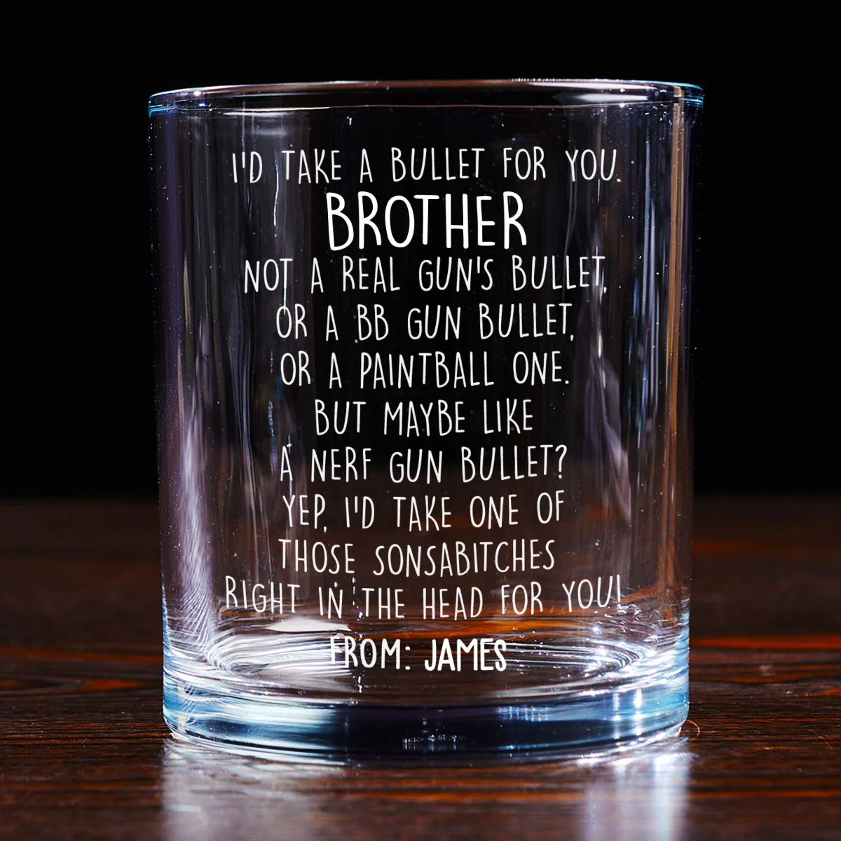 Right In The Head For You - Personalized Custom Whiskey Glass - Image 5