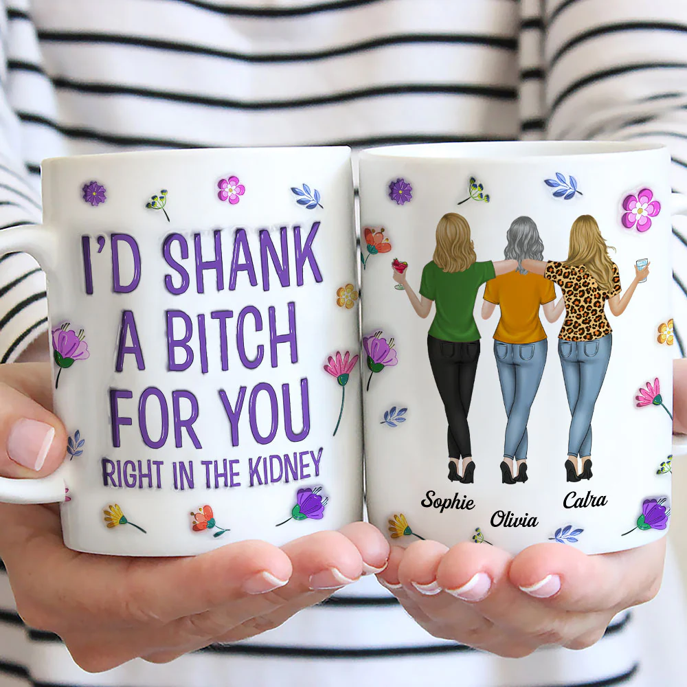 Right In The Kidney - Personalized Custom 3D Inflated Coffee Mug - Image 3